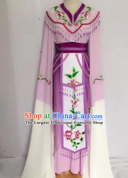 Traditional Chinese Peking Opera Princess Fairy Purple Dress Beijing Opera Diva Costume for Adults