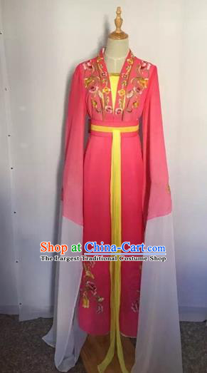 Chinese Peking Opera Princess Fairy Rosy Dress Traditional Beijing Opera Diva Costume for Adults