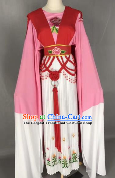 Chinese Shaoxing Opera Palace Lady Embroidered Dress Traditional Beijing Opera Diva Costume for Adults
