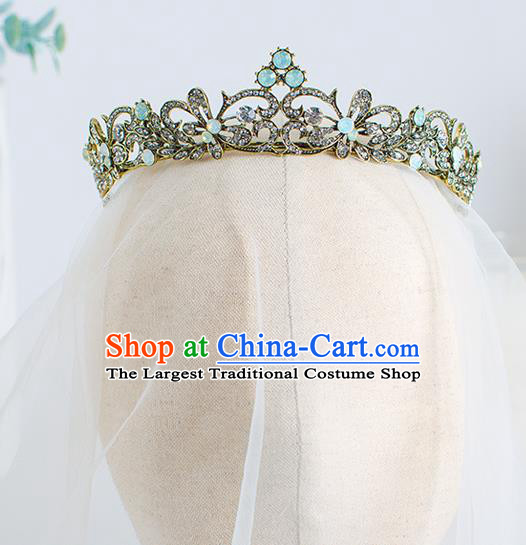 Top Grade Wedding Hair Accessories Bride Retro Royal Crown for Women