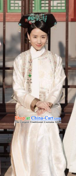 Ruyi Royal Love in the Palace Chinese Ancient Qing Dynasty Empress Costume and Headpiece Complete Set