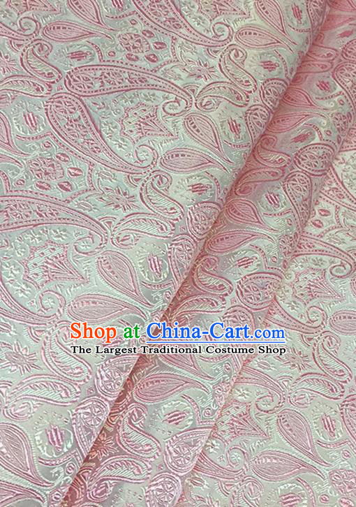 Asian Chinese Brocade Traditional Pink Pattern Fabric Silk Fabric Chinese Fabric Material