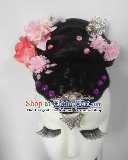 Chinese Traditional Classical Dance Headwear Folk Dance Hair Accessories for Women