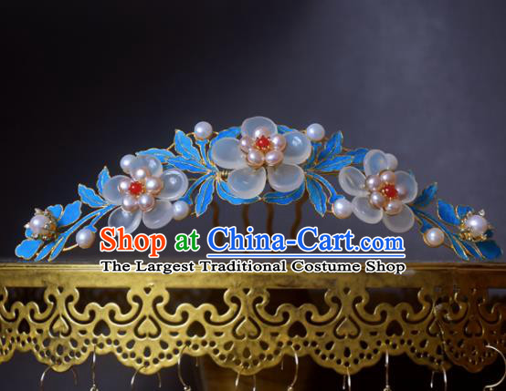 Chinese Handmade Princess Hanfu Hairpins Flowers Hair Clip Ancient Hair Accessories for Women