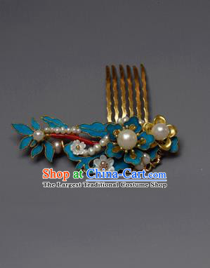 Chinese Ancient Qing Dynasty Palace Hair Comb Hair Accessories Handmade Hairpins for Women