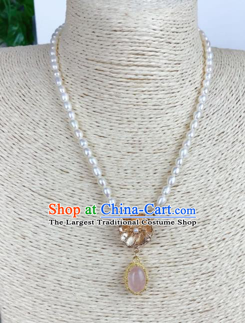 Top Grade Chinese Jewelry Accessories Wedding Pink Necklace for Women
