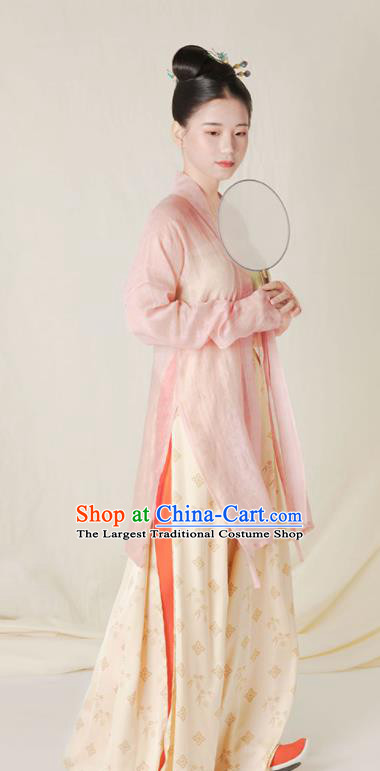 Top Grade Chinese Ancient Song Dynasty Young Lady Hanfu Dress Clothing for Women