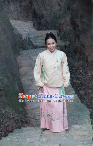 Chinese Ancient Princess Hanfu Dress Ming Dynasty Embroidered Costume for Rich Women