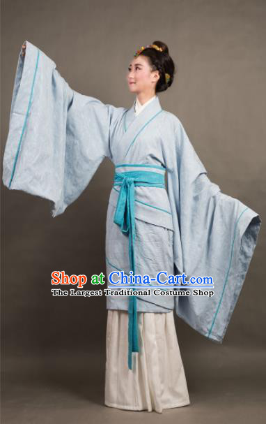 Chinese Ancient Hanfu Traditional Jin Dynasty Embroidered Historical Costumes