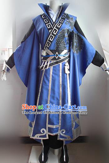 Asian Chinese Cosplay Nobility Childe Costume Ancient Swordsman Clothing for Men