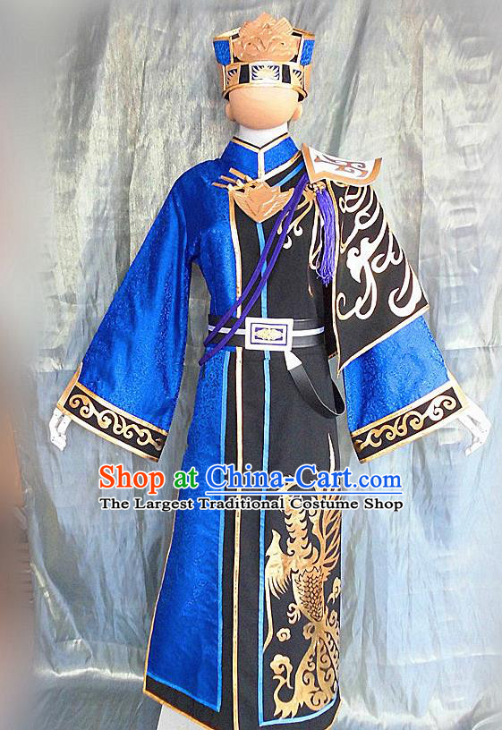 Asian Chinese Cosplay Customized Warriors Taoist Costume Ancient Swordsman Clothing for Men