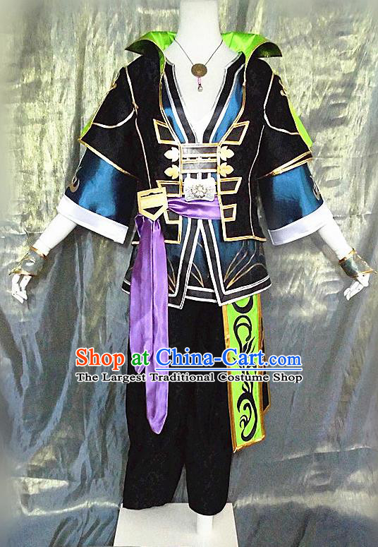 Asian Chinese Cosplay Customized Warrior Costume Ancient Swordsman Clothing for Men