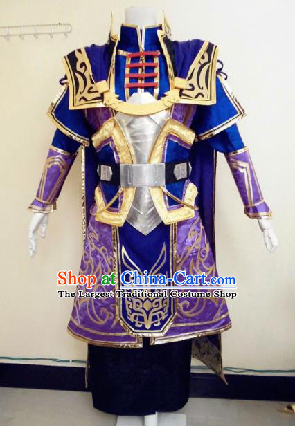 Asian Chinese Cosplay Warrior Customized Costume Ancient General Swordsman Clothing for Men