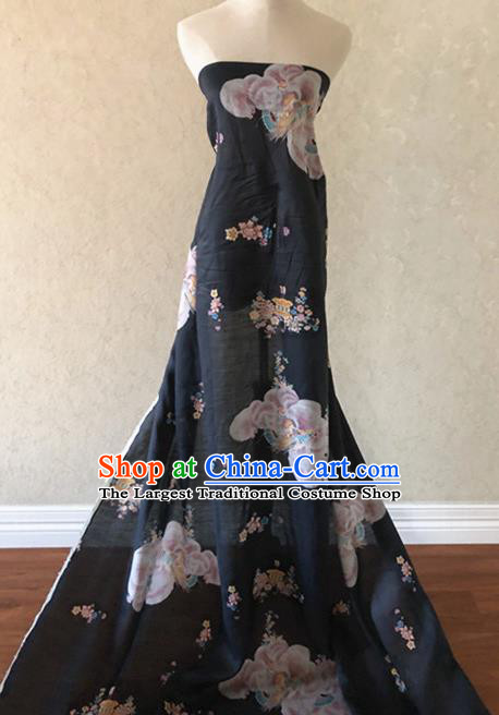 Chinese Traditional Flower Silk Fabric Brocade Embroidered Fabric Dress Material