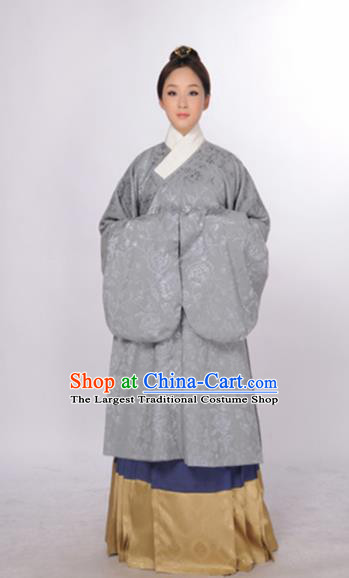 Asian Chinese Ming Dynasty Nobility Lady Hanfu Dress Ancient Traditional Royal Countess Costumes for Women