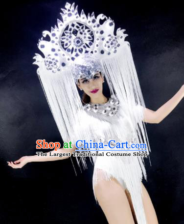 Professional Stage Performance Costume Halloween Christmas Cosplay Clothing and Headwear for Women