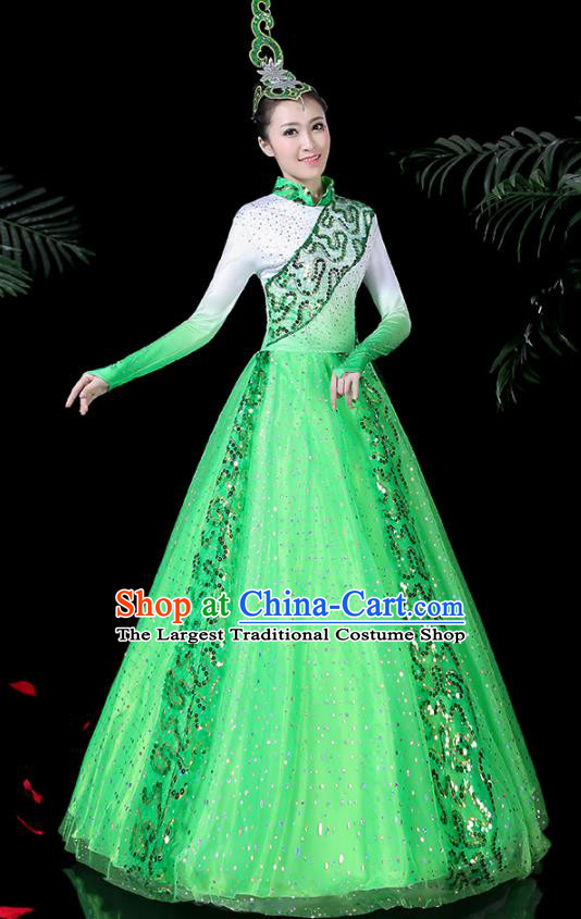 Traditional Chinese Fan Dance Folk Dance Costume Classical Yangko Dance Classical Dance Dress