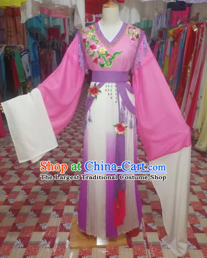 Chinese Traditional Beijing Opera Princess Rosy Clothing Peking Opera Actress Costumes for Adults