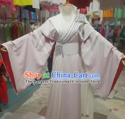 Chinese Traditional Beijing Opera Princess White Dress Peking Opera Diva Costumes for Adults