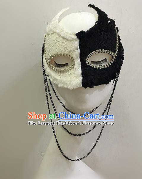 Top Halloween Stage Show Accessories Brazilian Carnival Catwalks Face Chain Masks