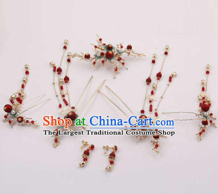 Top Chinese Traditional Hair Accessories Ancient Classical Hair Clips Palace Hairpins Complete Set for Women