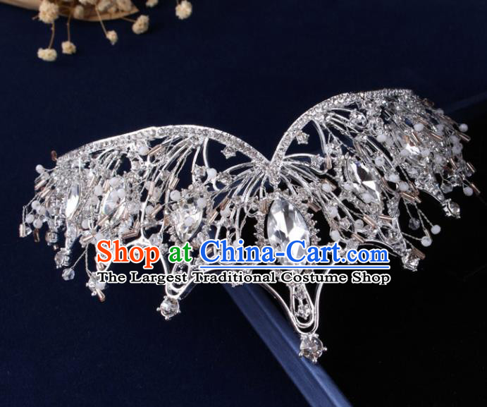Top Grade Gothic Hair Accessories Catwalks Princess Crystal Royal Crown for Women