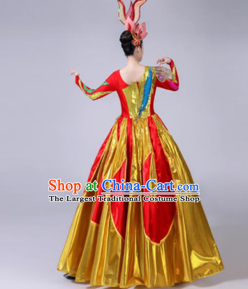Top Grade Stage Show Costumes Modern Dance Chorus Group Dress for Women