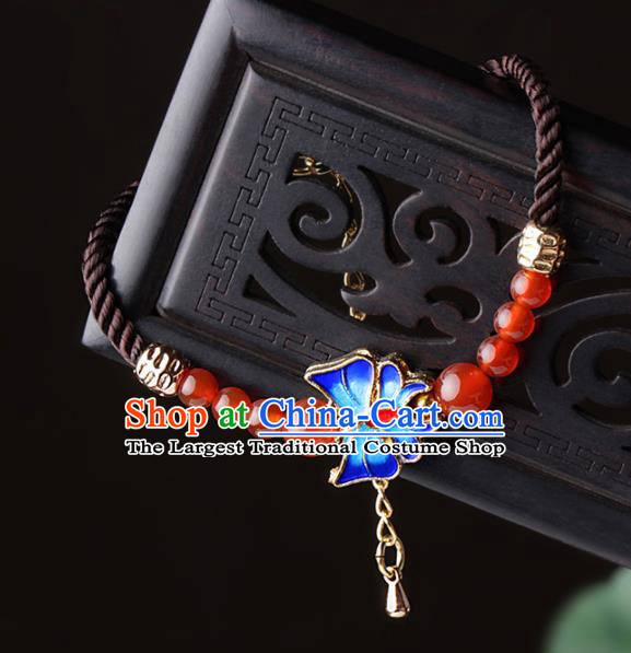 Chinese Traditional Jewelry Accessories National Hanfu Agate Bracelet for Women
