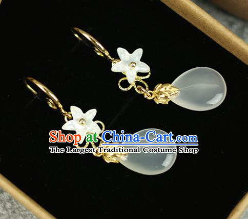 Chinese Handmade Earrings Traditional Classical Hanfu Ear Jewelry Accessories for Women
