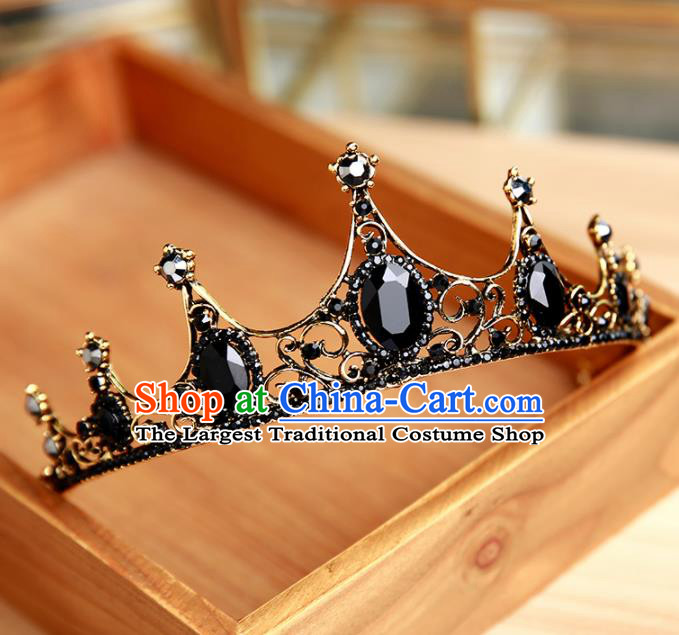 Handmade Top Grade Bride Hair Clasp Hair Accessories Baroque Queen Royal Crown for Women