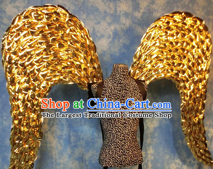 Halloween Cosplay Stage Show Props Accessories Brazilian Carnival Parade Golden Wings for Women