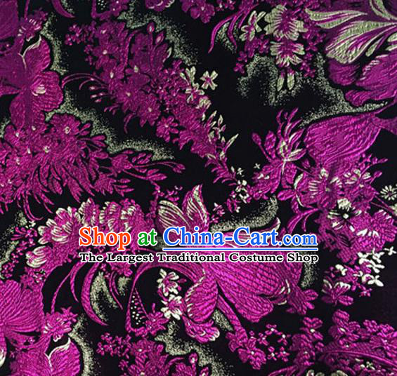 Asian Chinese Tang Suit Brocade Material Traditional Pattern Design Satin Silk Fabric