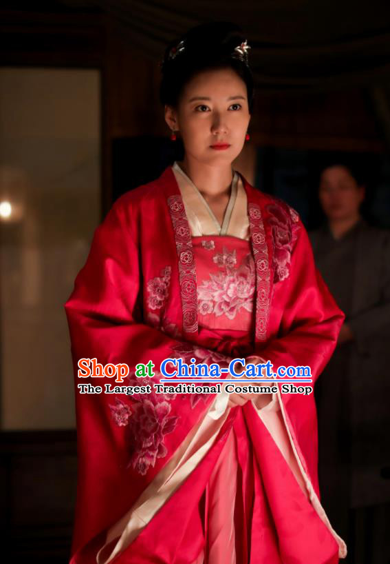 The Story of MingLan Chinese Ancient Song Dynasty Drama Aristocratic Concubine Historical Costumes for Women