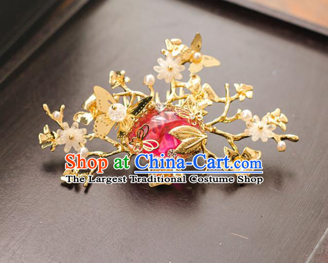Chinese Ancient Bride Crystal Hair Clips Wedding Hair Accessories Hairpins Headwear for Women