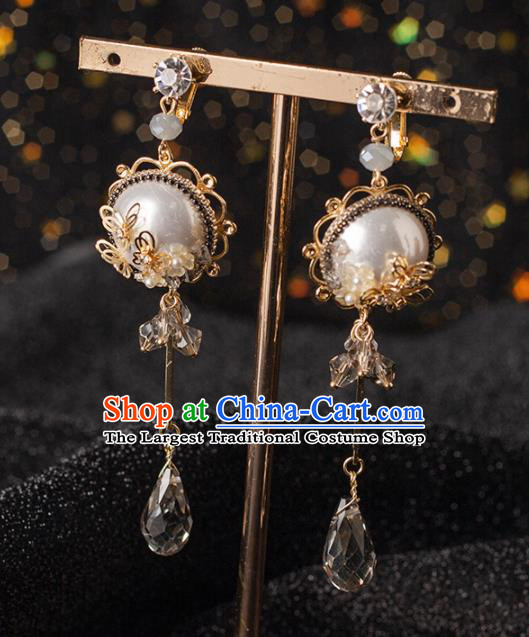 Handmade Wedding Ear Accessories Top Grade Bride Crystal Earrings for Women