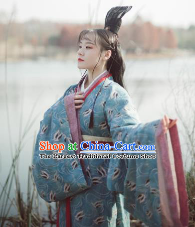 Chinese Ancient Imperial Concubine Hanfu Dress Traditional Han Dynasty Historical Costumes Complete Set for Women