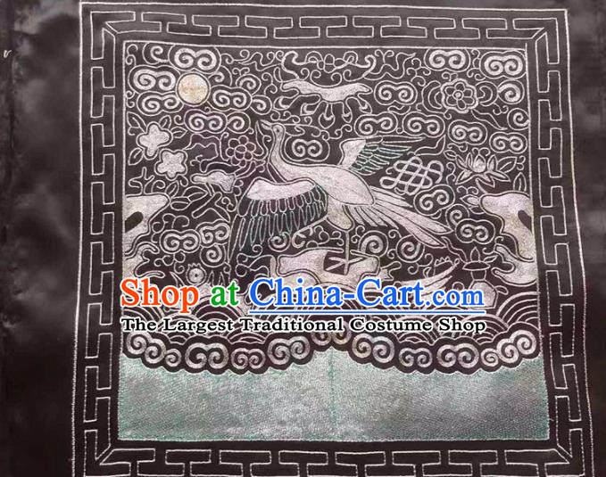 Chinese Traditional Embroidery Craft Embroidered Silk Patches Embroidering Accessories