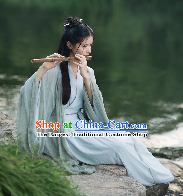 Chinese Jin Dynasty Historical Costumes Ancient Princess Hanfu Dress Complete Set for Women