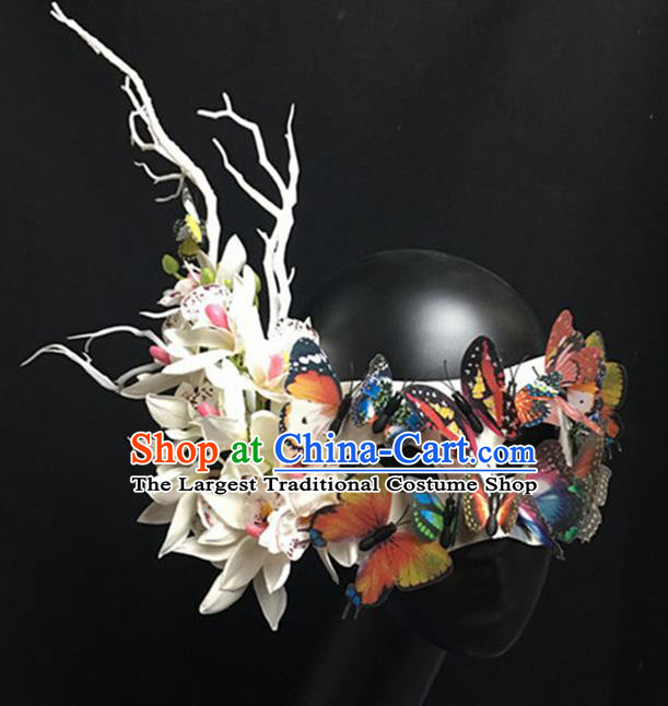 Top Halloween Accessories Brazilian Carnival Catwalks Blindfold Butterfly Masks for Women