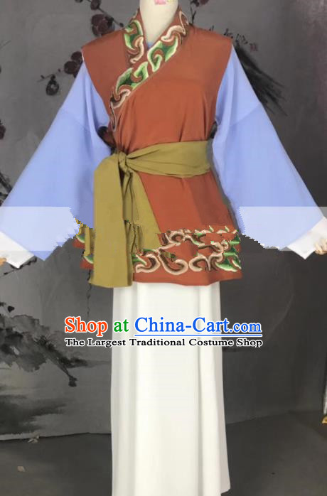 Professional Chinese Traditional Peking Opera Old Dame Dress Ancient Country Lady Costume for Women