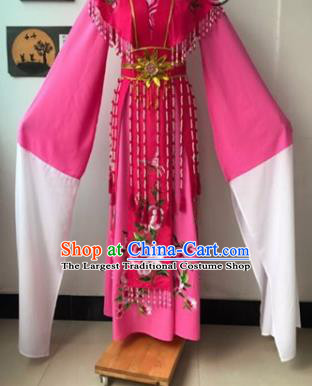 Chinese Traditional Peking Opera Rosy Dress Ancient Imperial Consort Costume for Women