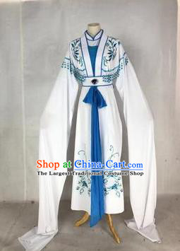 Chinese Traditional Peking Opera Actress Blue Dress Ancient Rich Lady Costume for Women