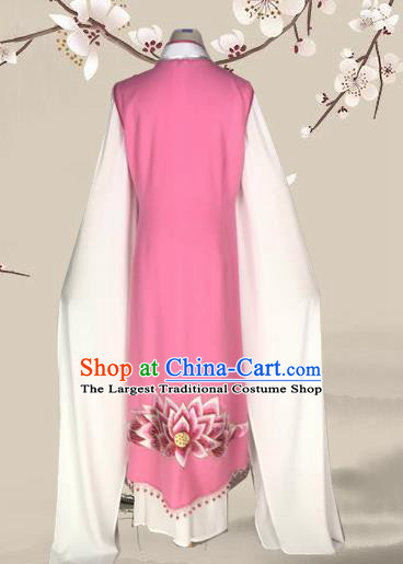 Chinese Traditional Peking Opera Actress Pink Dress Ancient Taoist Nun Costume for Women