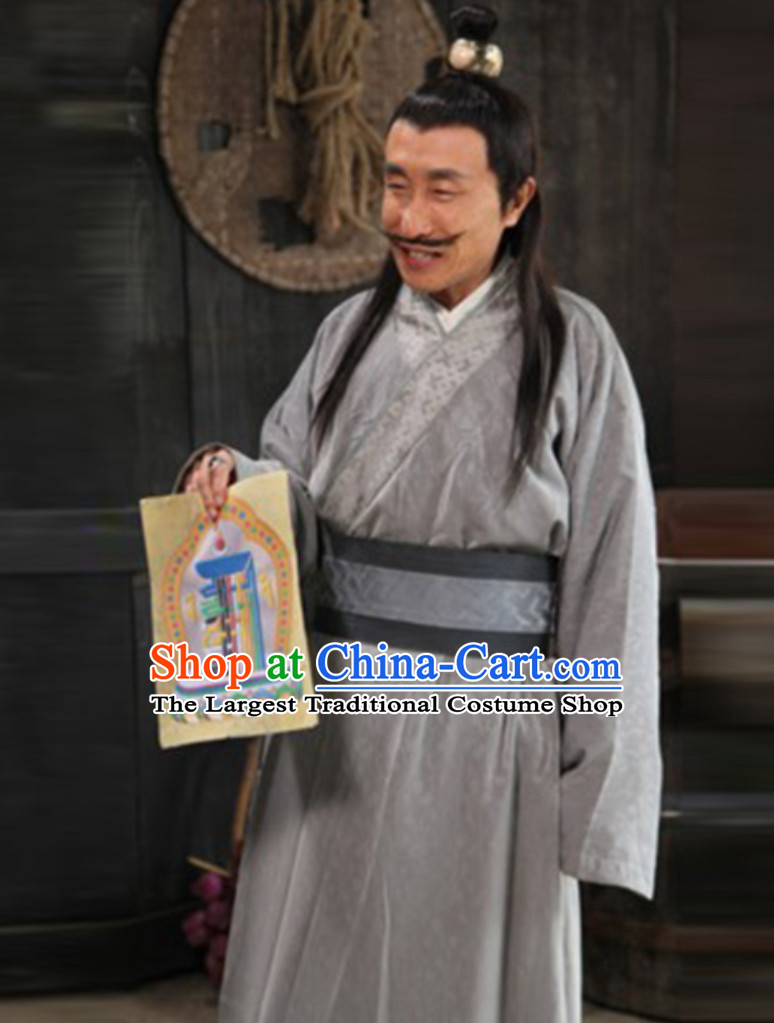 Ancient Chinese China Male Civilian Costumes Common People Hanfu Costumes for Men