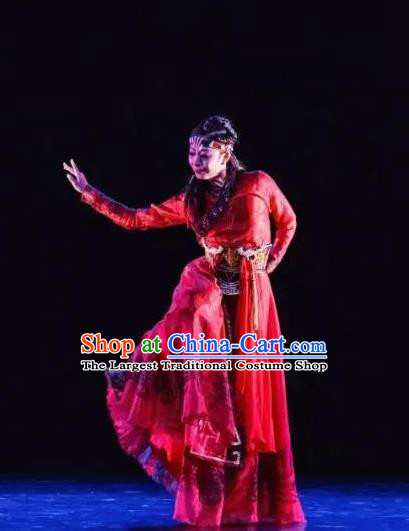 Chinese Ancient Stateswoman Queen Fu Hao Red Hanfu Dress Shang Dynasty Empress Fuhao Costumes Complete Set