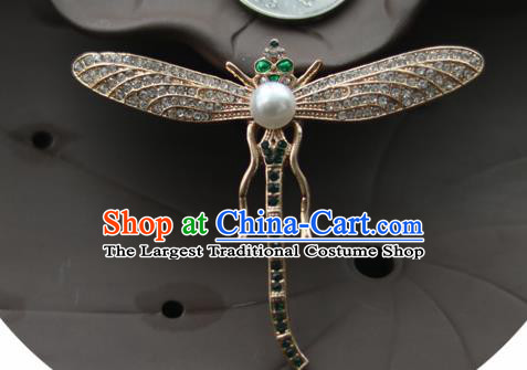 Chinese Traditional Hanfu Dragonfly Brooch Pendant Ancient Cheongsam Breastpin Accessories for Women