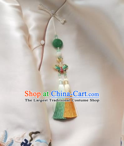 Chinese Traditional Hanfu Cloisonne Butterfly Brooch Pendant Ancient Cheongsam Breastpin Accessories for Women