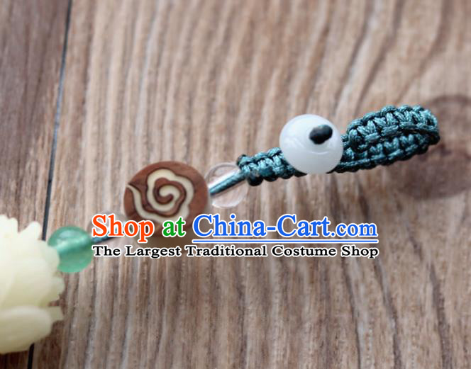 Chinese Traditional Hanfu Carving Lotus Brooch Pendant Ancient Cheongsam Breastpin Accessories for Women