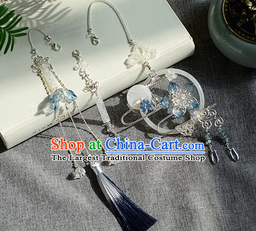 Chinese Traditional Hanfu Court Shell Waist Accessories Ancient Princess Tassel Pendant for Women