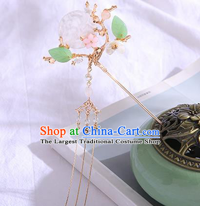 Chinese Ancient Tang Dynasty Princess Shell Moon Hairpins Traditional Hanfu Court Hair Accessories for Women